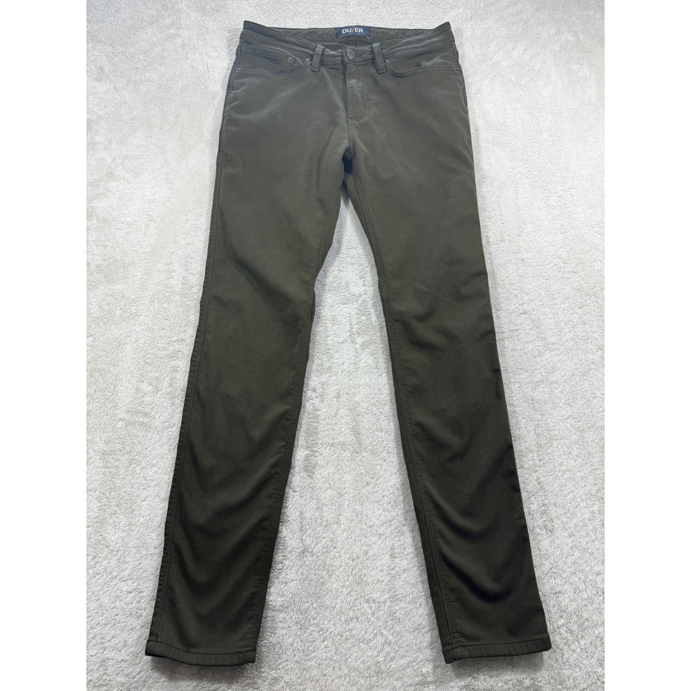 DU/ER Mens N2X Slim Fit Pant Olive Green 32x34 Meas: 31x32